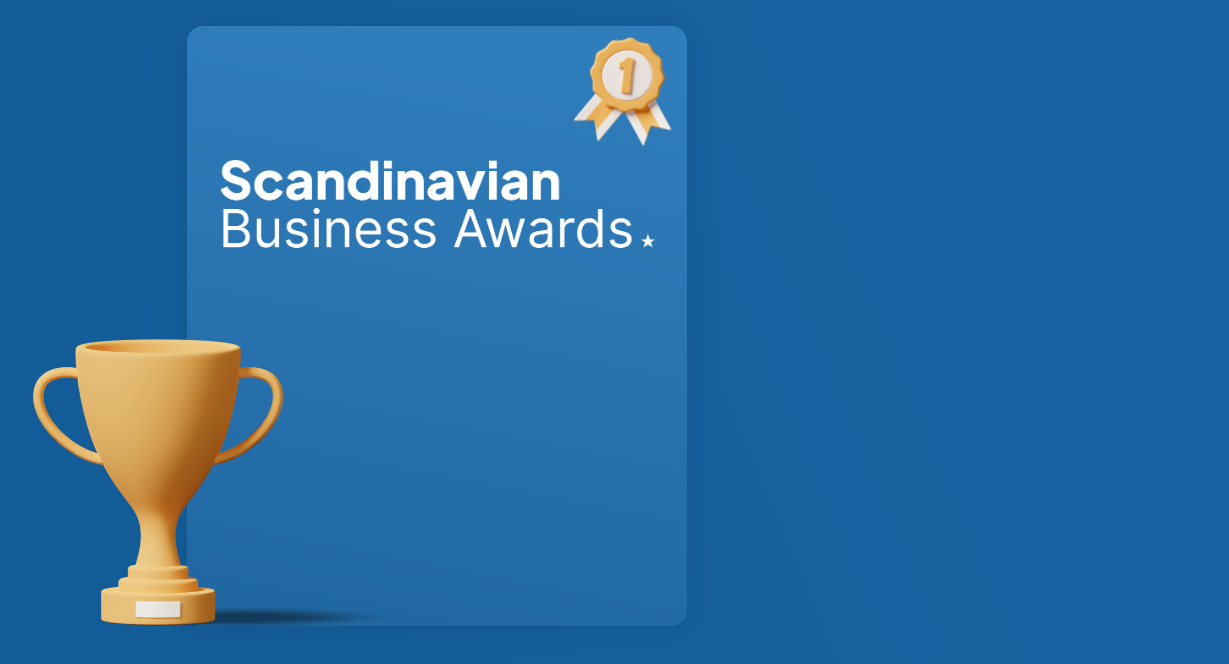 Scandinavian Business Awards 2025 winner badge